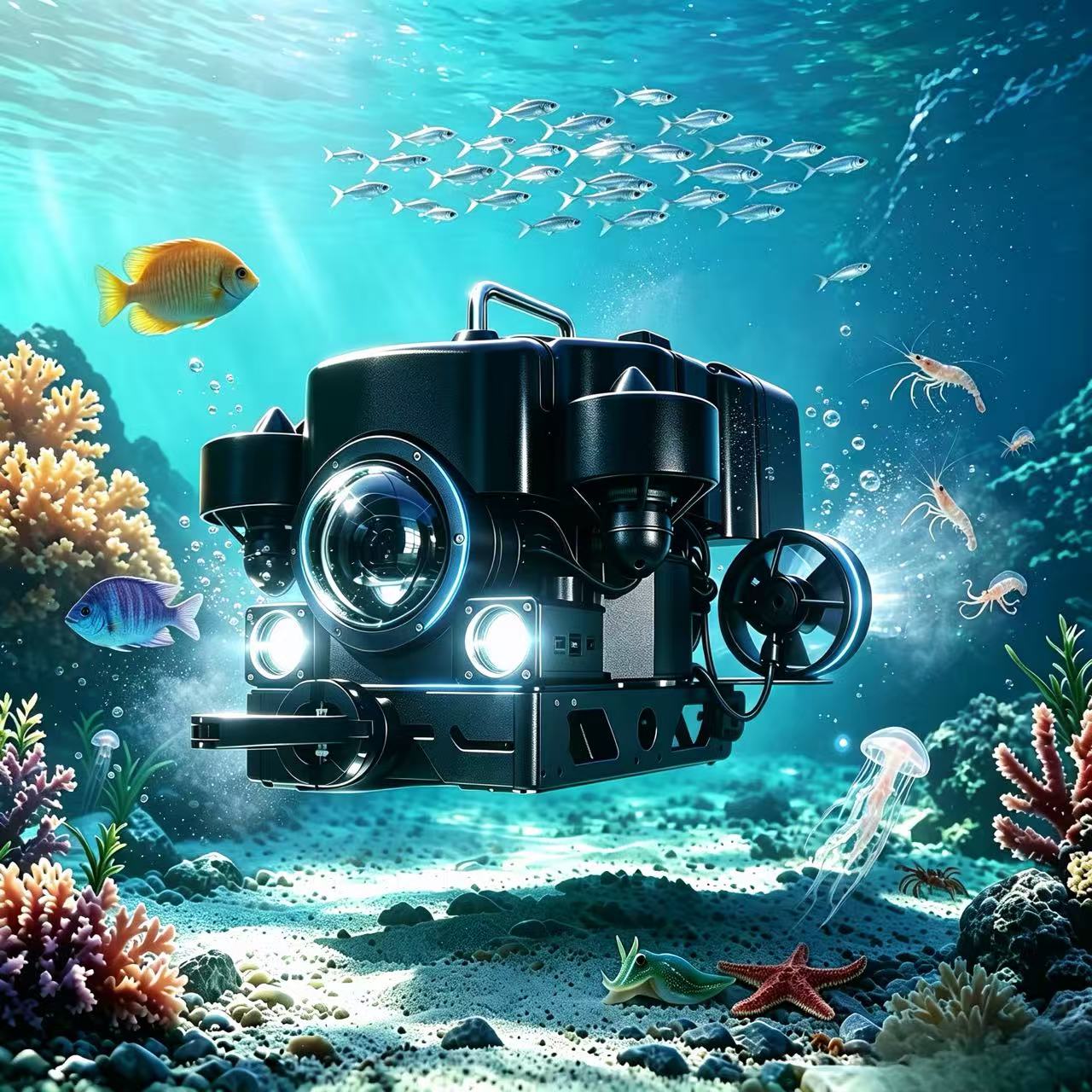 Underwater Camera - FD-Smart5T ROV 100m, Alat Pengendali Jarak