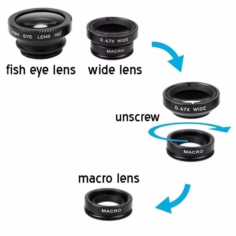 Lensa Mata Ikan 3in1 untuk Pon - Fishing Camera ulasan dan harga